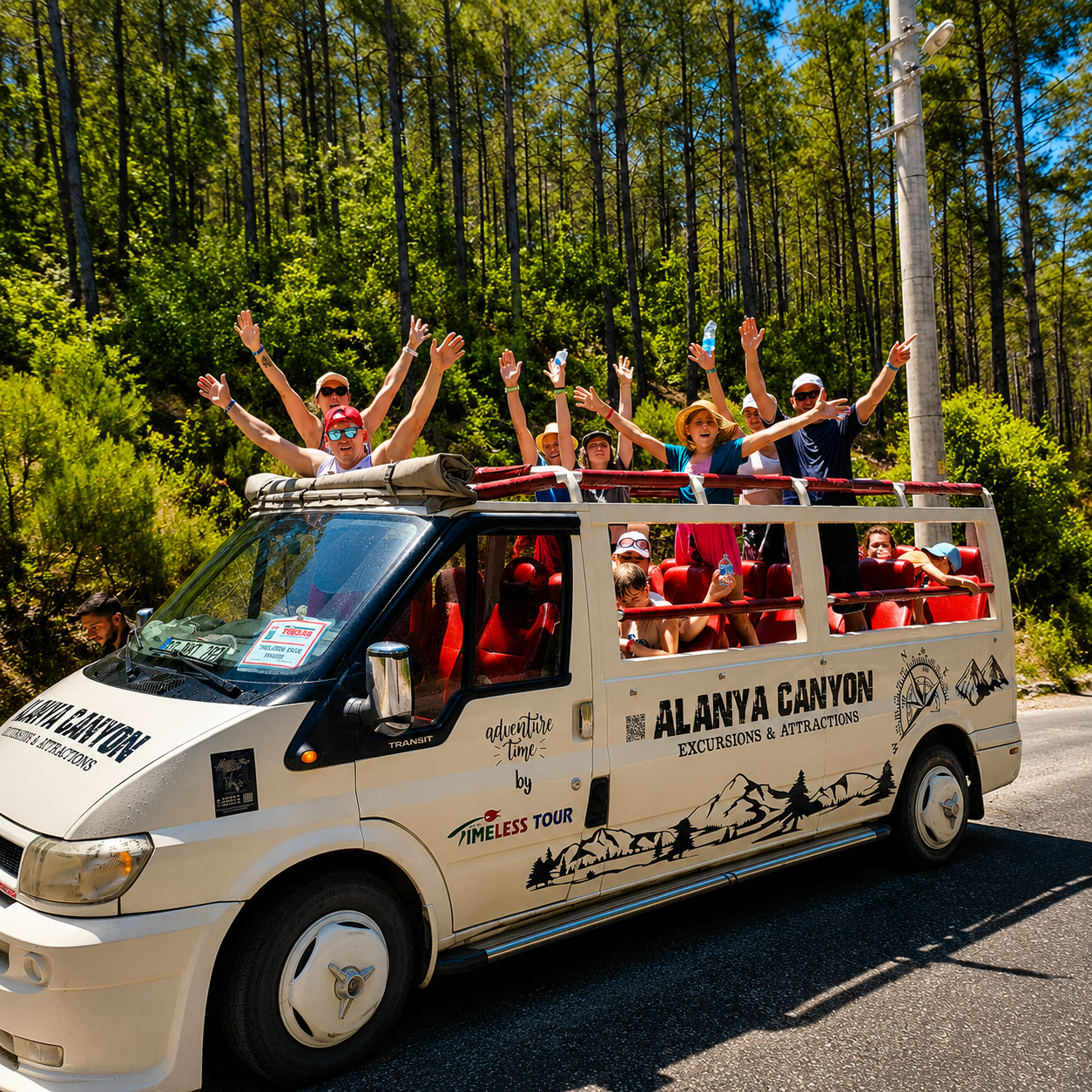 Alanya Cabrio Bus Safari for Families and Kids
